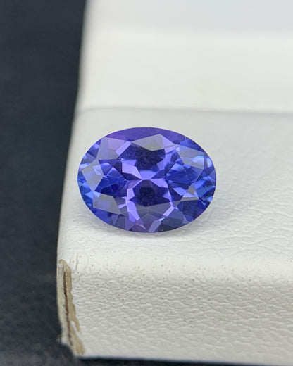 Natural AA Blue Tanzanite 1.05 Carat 7.5x5.7 MM Oval Shape Faceted Gemstone