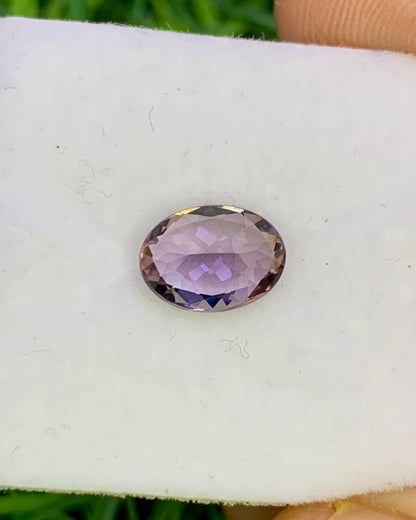 Natural Unheated Bi-Color Tanzanite 1.03 Carat 7.8x5.7 MM Oval Shape Faceted Gemstone