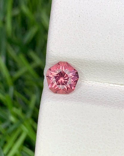 Natural Pink Tourmaline 0.58 Carat 5.3x5.3 MM Fancy Shape Faceted Gemstone