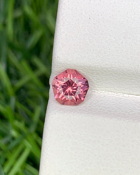 Natural Pink Tourmaline 0.58 Carat 5.3x5.3 MM Fancy Shape Faceted Gemstone