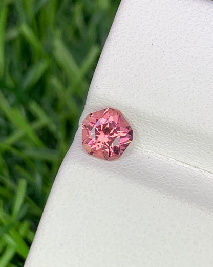 Natural Pink Tourmaline 0.58 Carat 5.3x5.3 MM Fancy Shape Faceted Gemstone
