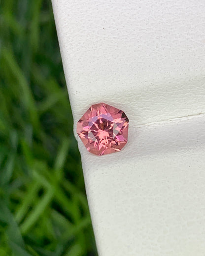 Natural Pink Tourmaline 0.58 Carat 5.3x5.3 MM Fancy Shape Faceted Gemstone