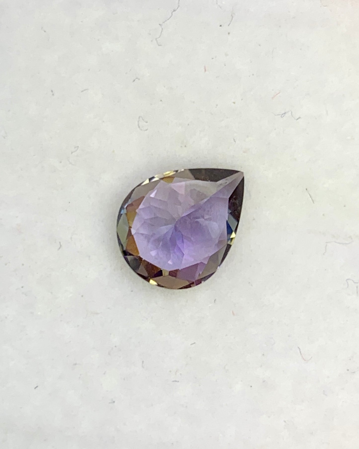 Natural Unheated Bi-Color Tanzanite 0.94 Carat 7.5x6 MM Pear Shape Faceted Gemstone