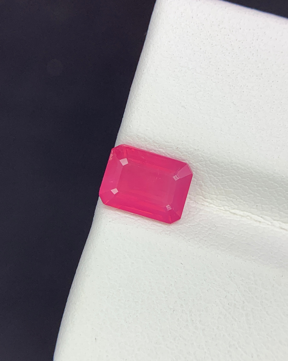 Natural Opalescent Red Spinel 1.41 Carat 7.3x5.4x3.4 MM Octagon Shape Faceted Gemstone