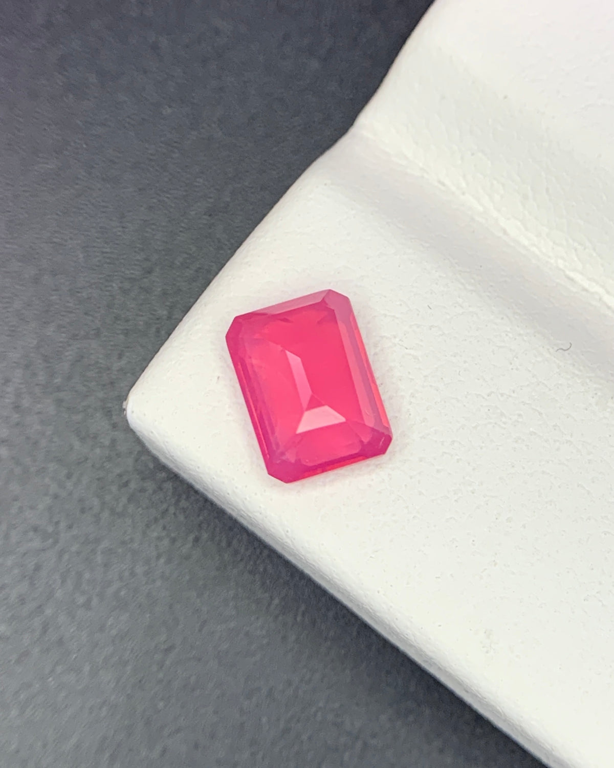Natural Opalescent Red Spinel 1.41 Carat 7.3x5.4x3.4 MM Octagon Shape Faceted Gemstone