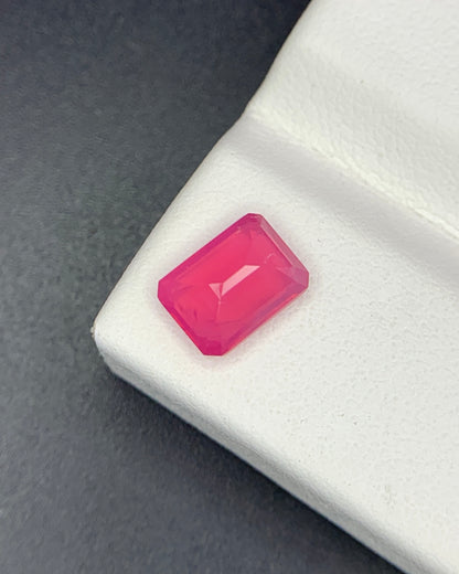 Natural Opalescent Red Spinel 1.41 Carat 7.3x5.4x3.4 MM Octagon Shape Faceted Gemstone