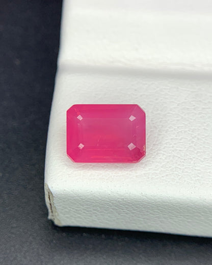 Natural Opalescent Red Spinel 1.41 Carat 7.3x5.4x3.4 MM Octagon Shape Faceted Gemstone