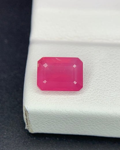 Natural Opalescent Red Spinel 1.41 Carat 7.3x5.4x3.4 MM Octagon Shape Faceted Gemstone