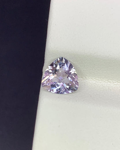 Natural Bi Color Unheated Tanzanite 1.06 Carat 6.9x6.9 MM Trillion Shape Faceted Gemstone