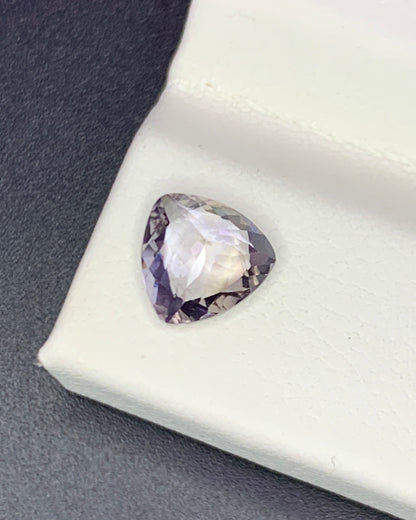 Natural Bi Color Unheated Tanzanite 1.06 Carat 6.9x6.9 MM Trillion Shape Faceted Gemstone