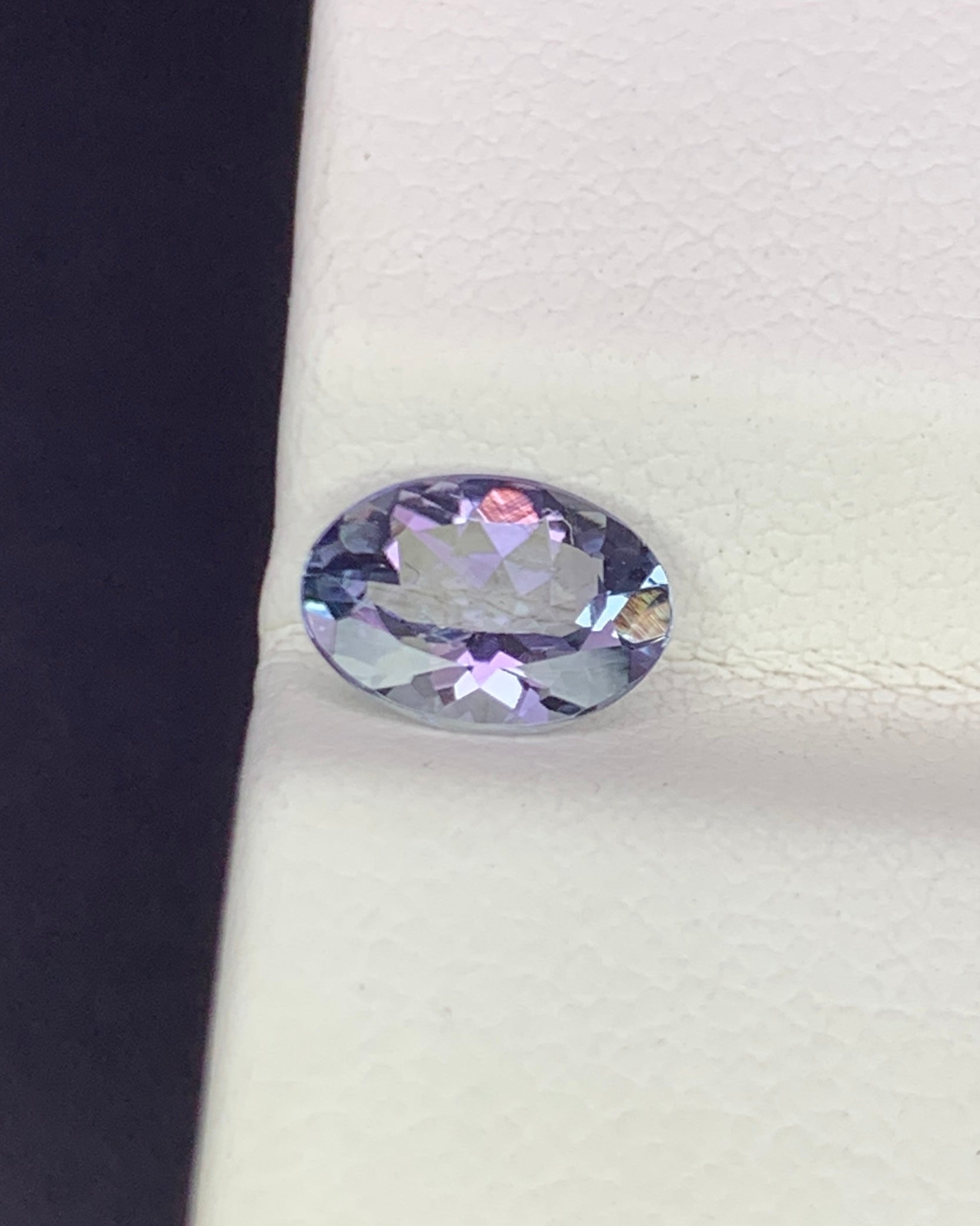 Natural Bi Color Tanzanite 0.92 Carat 7.5x5.5 MM Oval Shape Faceted Gemstone 