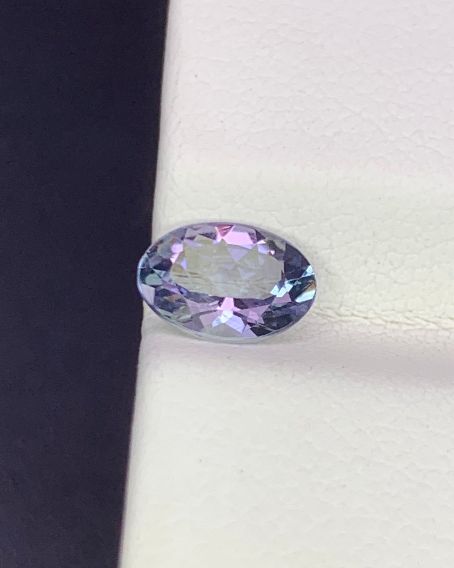 Natural Bi Color Tanzanite 0.92 Carat 7.5x5.5 MM Oval Shape Faceted Gemstone 