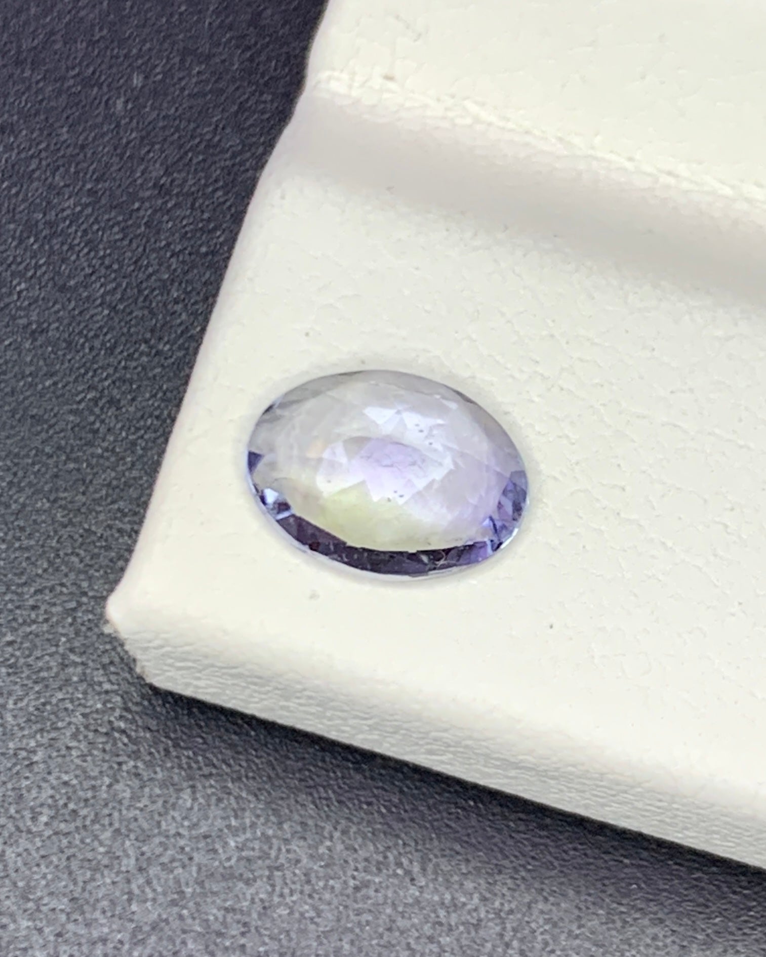 Natural Bi Color Tanzanite 0.92 Carat 7.5x5.5 MM Oval Shape Faceted Gemstone 