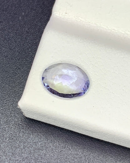 Natural Bi Color Tanzanite 0.92 Carat 7.5x5.5 MM Oval Shape Faceted Gemstone 