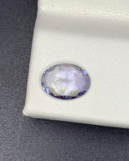 Natural Bi Color Tanzanite 0.92 Carat 7.5x5.5 MM Oval Shape Faceted Gemstone 