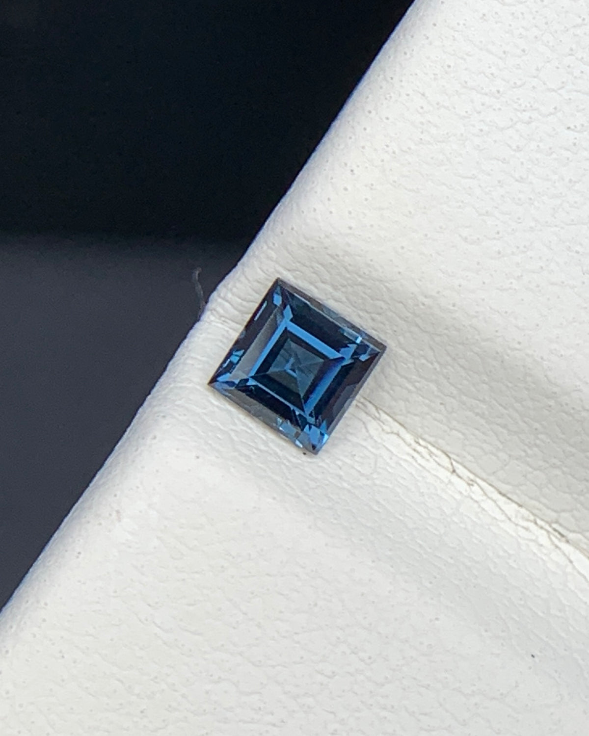 Natural Blue Spinel 0.36 Carat 4x4 MM Square Shape Faceted Gemstone 