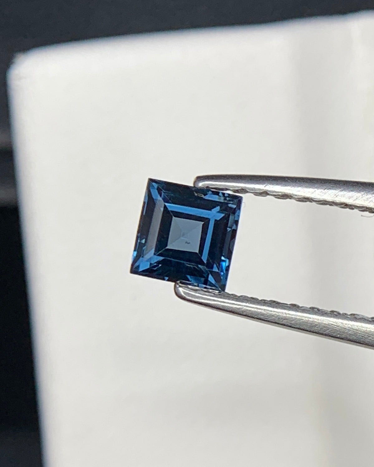 Natural Blue Spinel 0.36 Carat 4x4 MM Square Shape Faceted Gemstone 