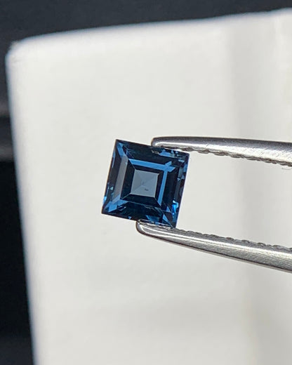 Natural Blue Spinel 0.36 Carat 4x4 MM Square Shape Faceted Gemstone 