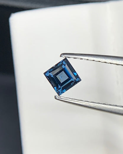 Natural Blue Spinel 0.36 Carat 4x4 MM Square Shape Faceted Gemstone 