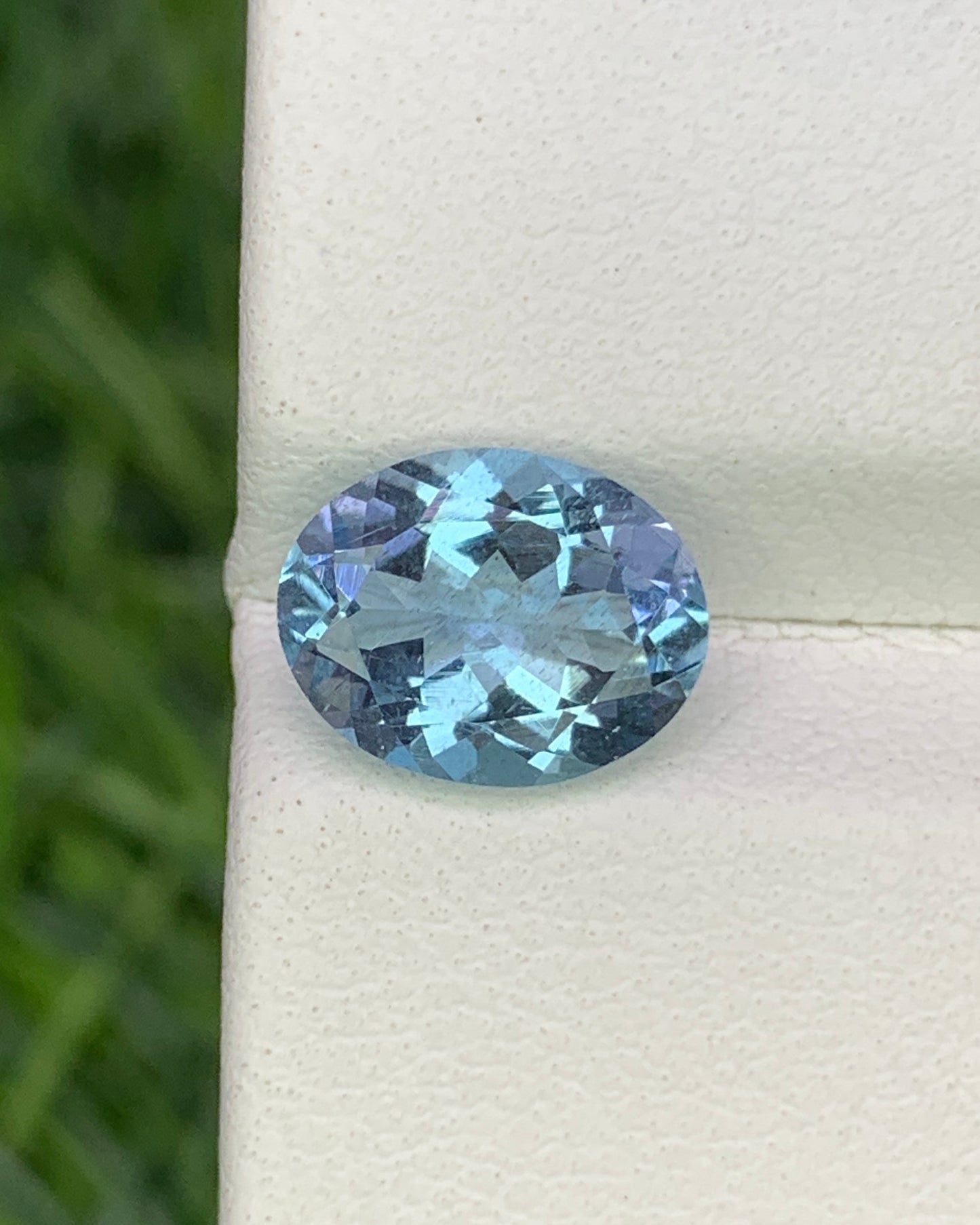 Natural Aquamarine 1.63 Carat 9x7 MM Oval Shape Faceted Gemstone