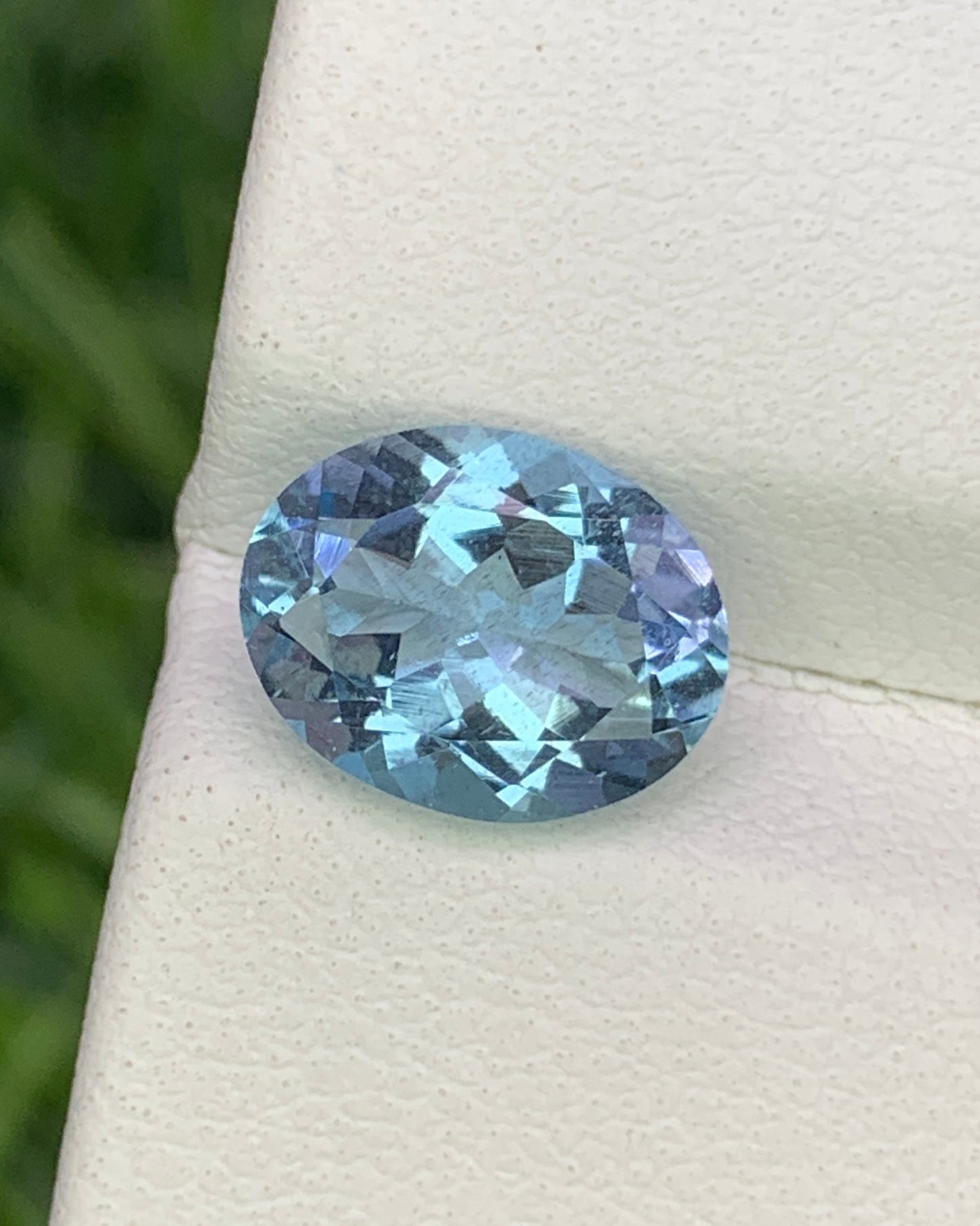 Natural Aquamarine 1.63 Carat 9x7 MM Oval Shape Faceted Gemstone
