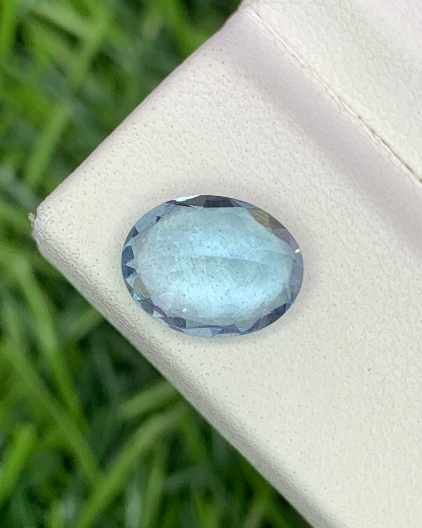 Natural Aquamarine 1.63 Carat 9x7 MM Oval Shape Faceted Gemstone