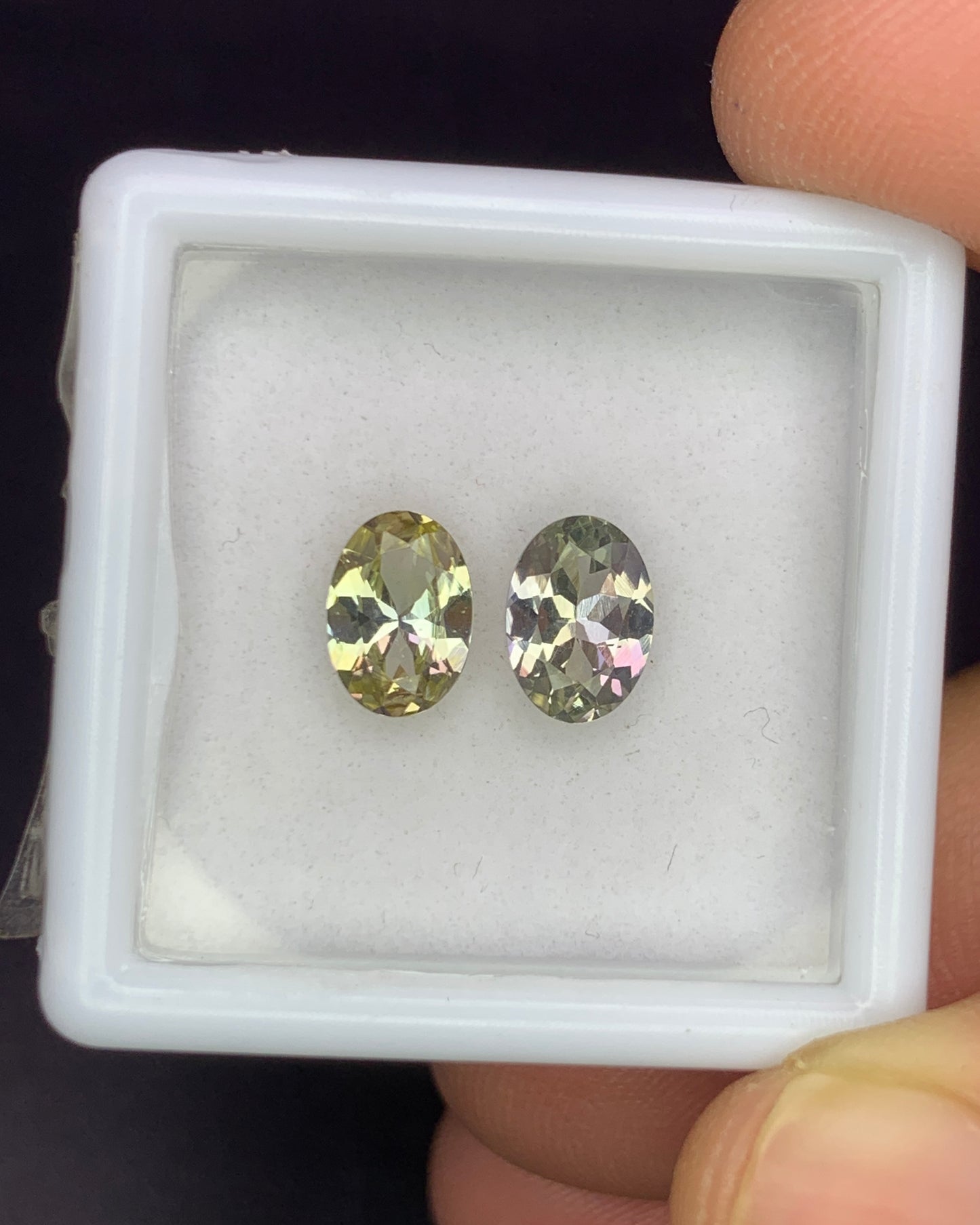 Natural Unheated Tanzanite Lot 1.56 Carat 7x5 MM Oval Shape Faceted Gemstone 2 Piece Lot