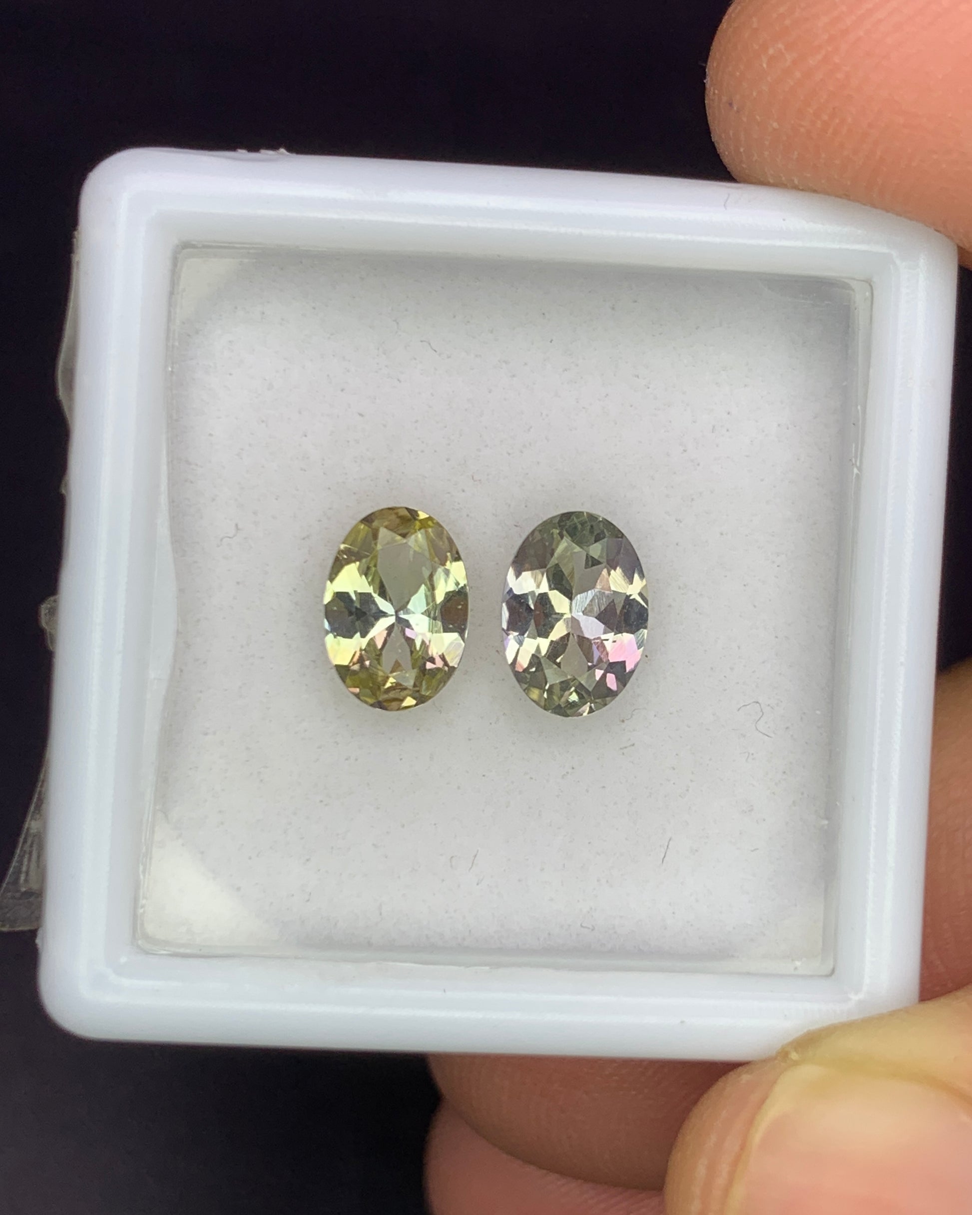 Natural Unheated Tanzanite Lot 1.56 Carat 7x5 MM Oval Shape Faceted Gemstone 2 Piece Lot
