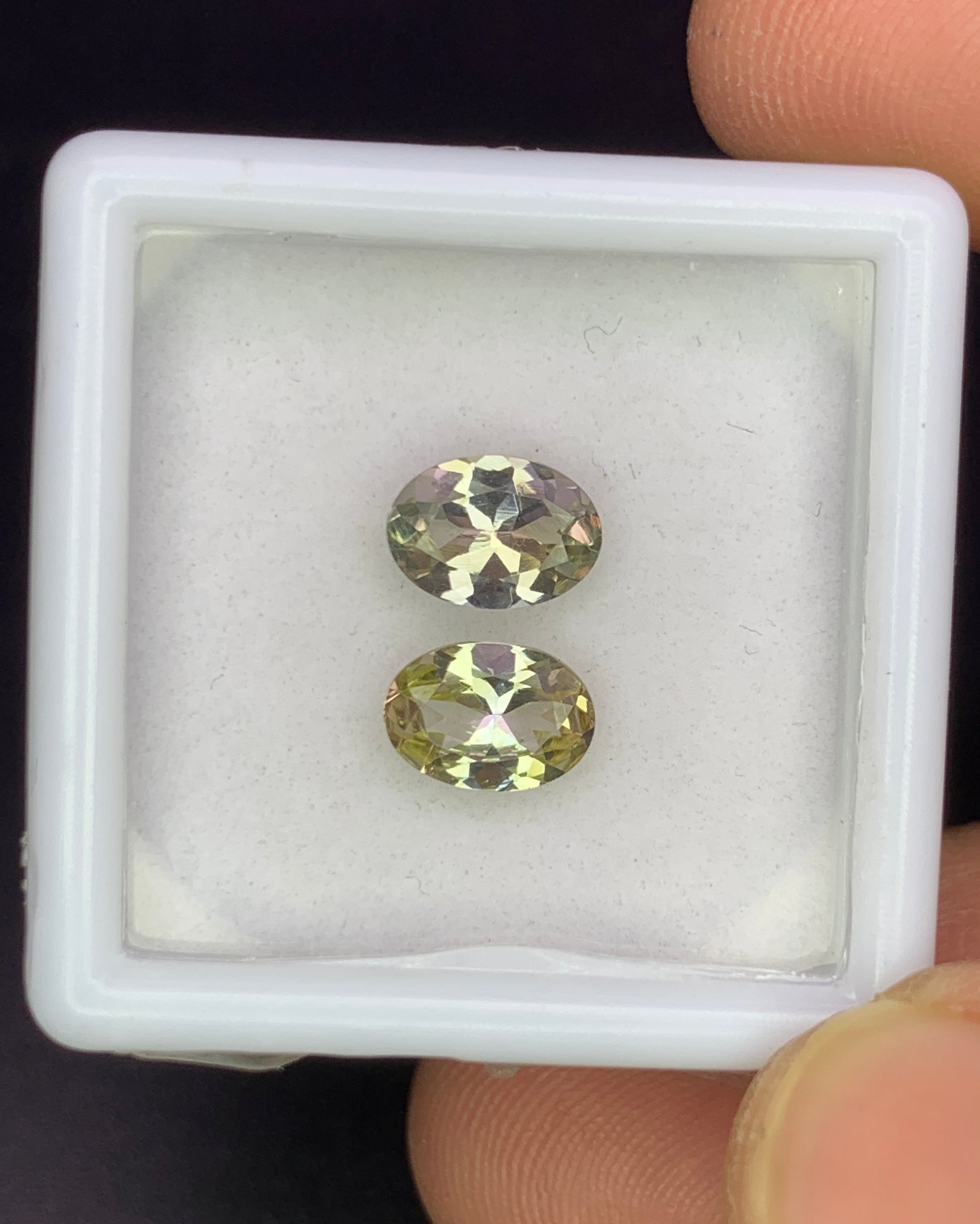 Natural Unheated Tanzanite Lot 1.56 Carat 7x5 MM Oval Shape Faceted Gemstone 2 Piece Lot