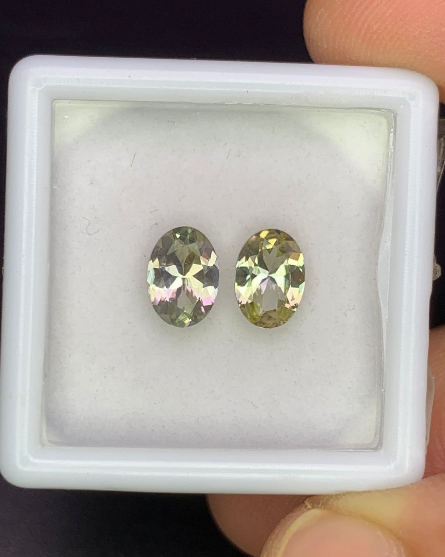 Natural Unheated Tanzanite Lot 1.56 Carat 7x5 MM Oval Shape Faceted Gemstone 2 Piece Lot