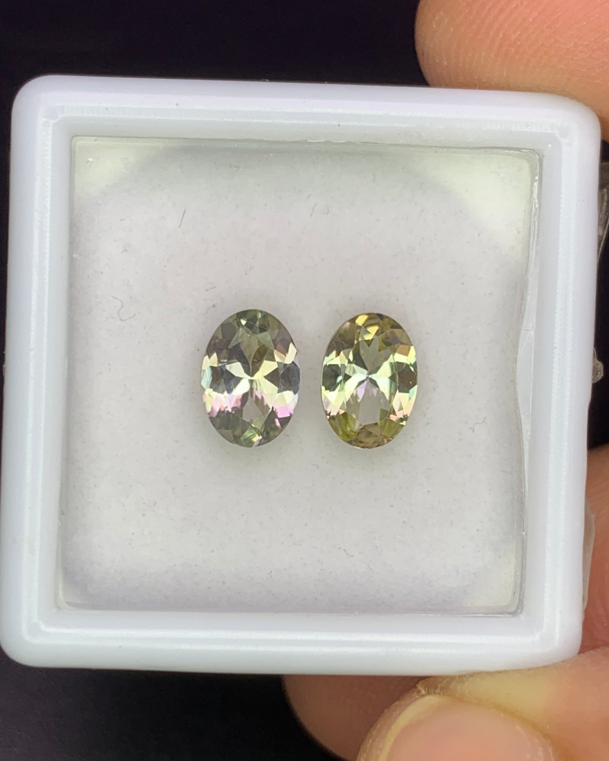Natural Unheated Tanzanite Lot 1.56 Carat 7x5 MM Oval Shape Faceted Gemstone 2 Piece Lot