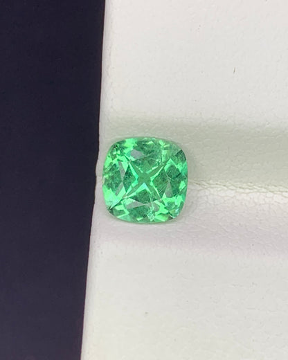 Natural Rare Vanadium Kornerupine 0.92 Carat 6.2x6.2 MM Cushion Shape Faceted Gemstone