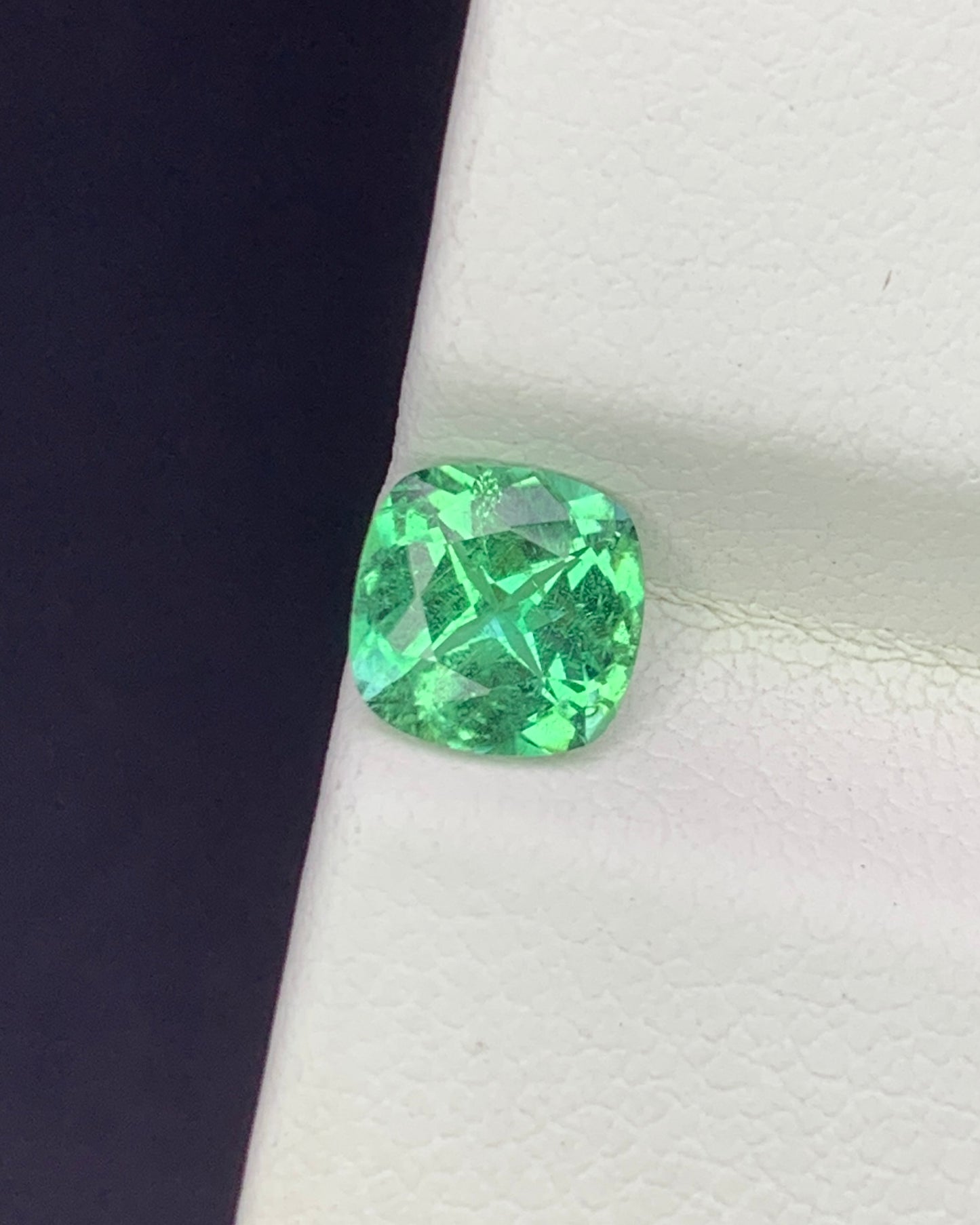 Natural Rare Vanadium Kornerupine 0.92 Carat 6.2x6.2 MM Cushion Shape Faceted Gemstone