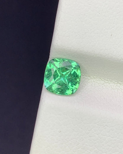 Natural Rare Vanadium Kornerupine 0.92 Carat 6.2x6.2 MM Cushion Shape Faceted Gemstone
