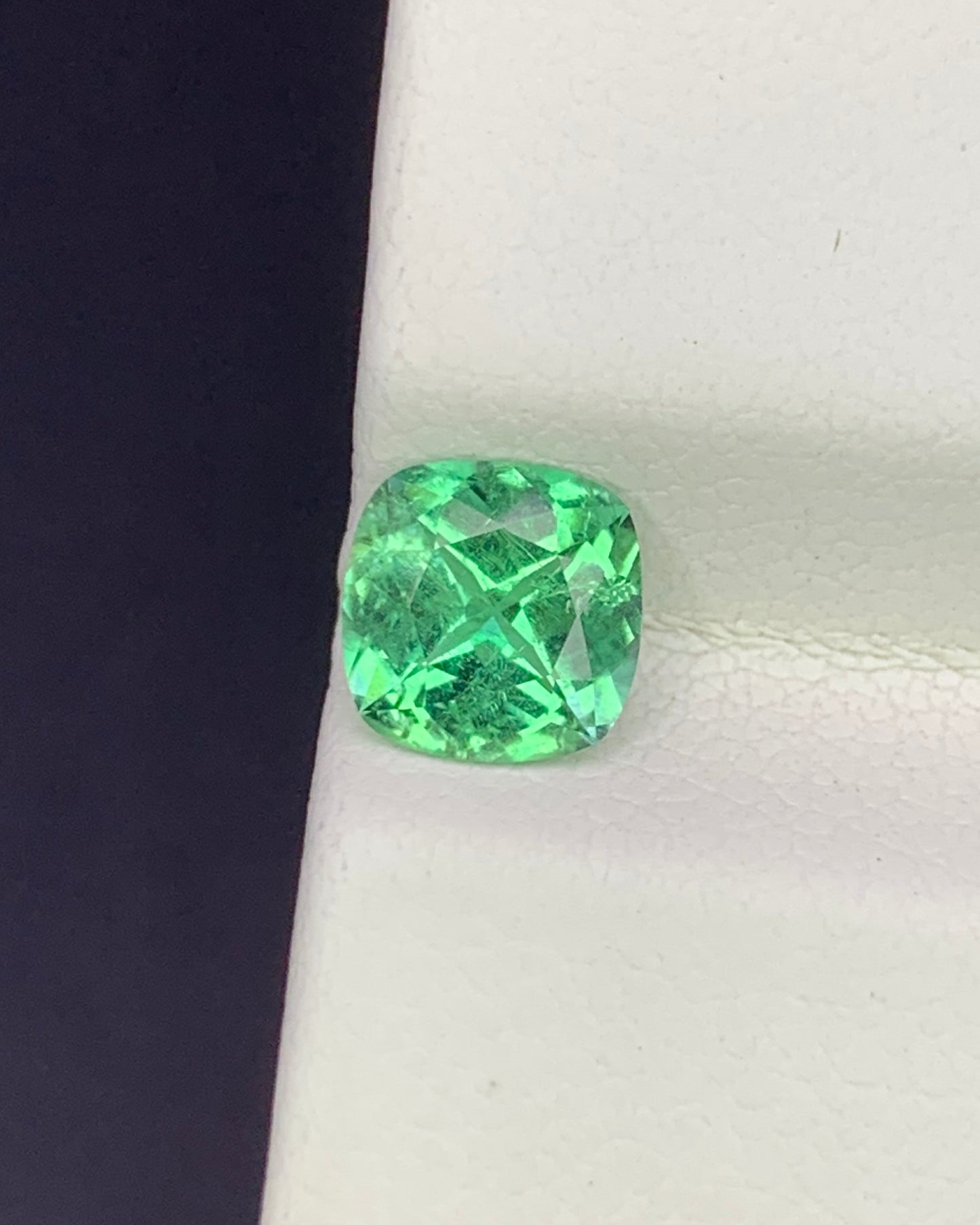 Natural Rare Vanadium Kornerupine 0.92 Carat 6.2x6.2 MM Cushion Shape Faceted Gemstone