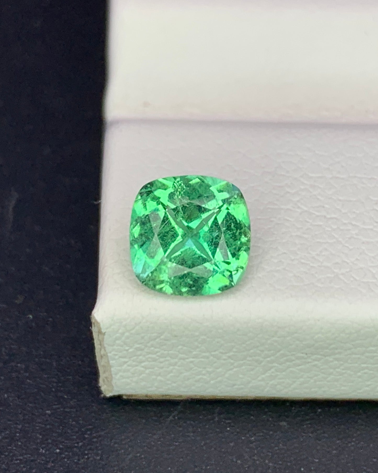 Natural Rare Vanadium Kornerupine 0.92 Carat 6.2x6.2 MM Cushion Shape Faceted Gemstone