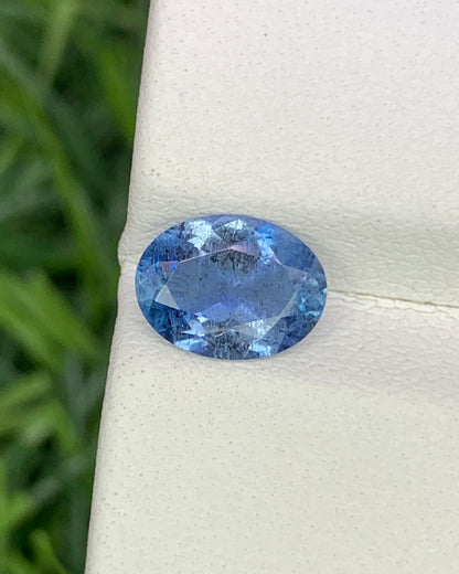 Natural Santa Maria Aquamarine 1.01 Carat 8x6 MM Oval Shape Faceted Gemstone