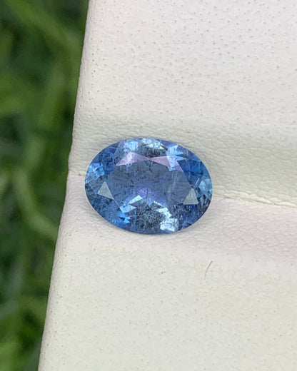 Natural Santa Maria Aquamarine 1.01 Carat 8x6 MM Oval Shape Faceted Gemstone