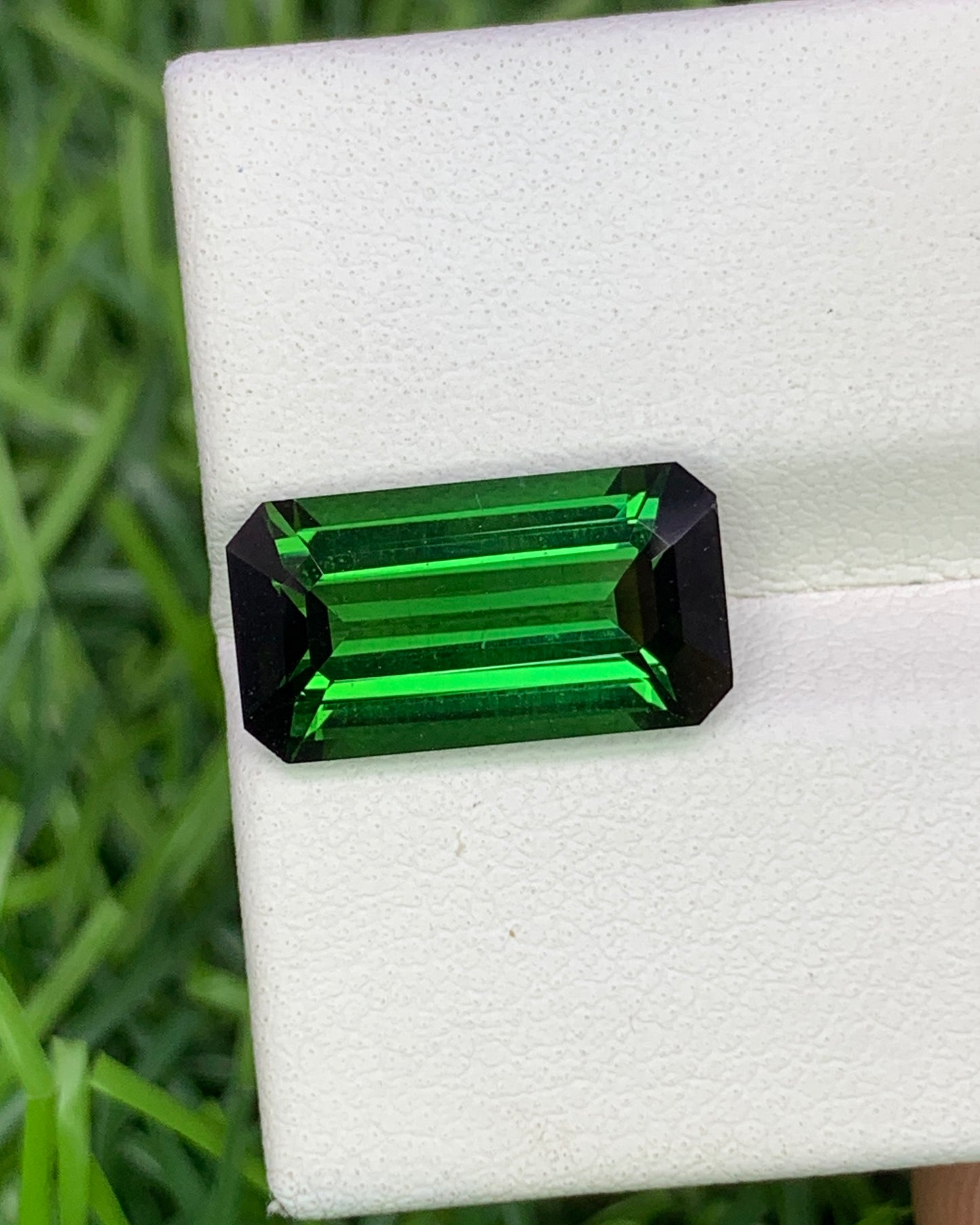 Natural Green Tourmaline 4.76 Carat 14x7.5 MM Octagon Shape Faceted Gemstone