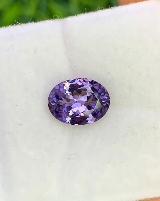 Natural Purple Tanzanite 1.39 Carat 8x6 MM Oval Shape Faceted Gemstone