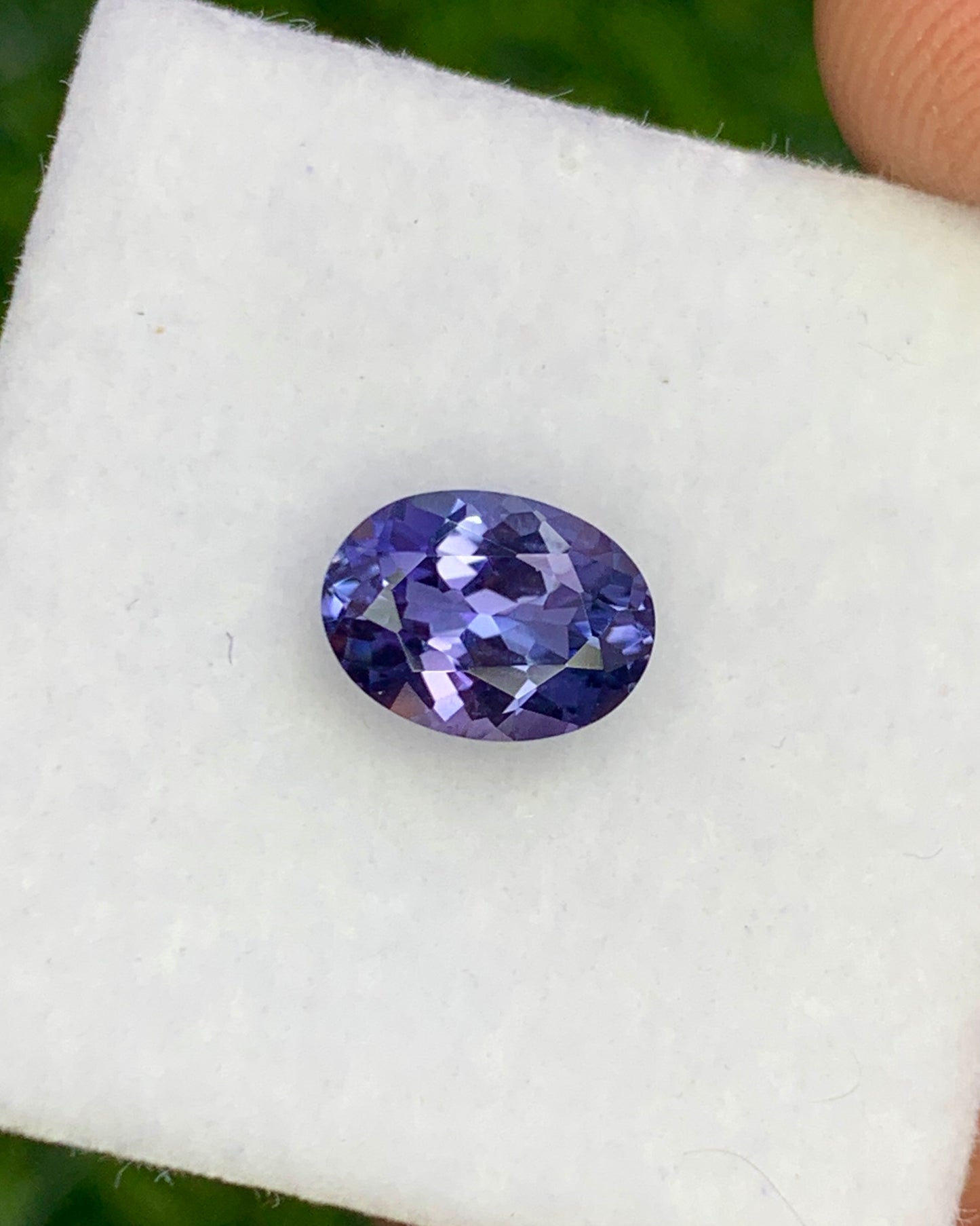 Natural Bi-Color Tanzanite 1.12 Carat 7.4x5.5 MM Oval Shape Faceted Gemstone