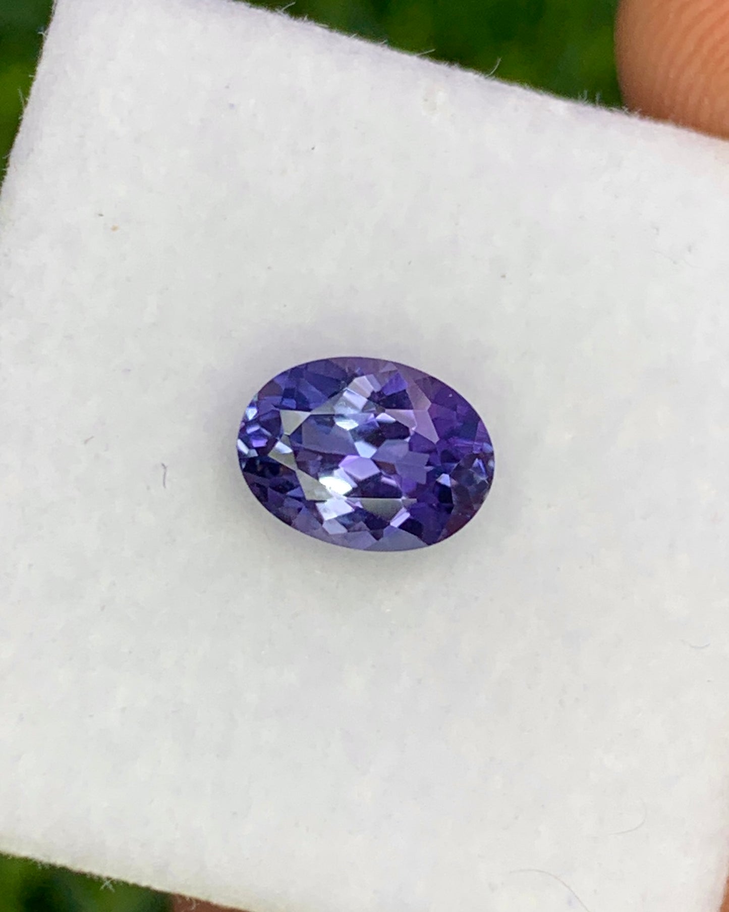 Natural Bi-Color Tanzanite 1.12 Carat 7.4x5.5 MM Oval Shape Faceted Gemstone