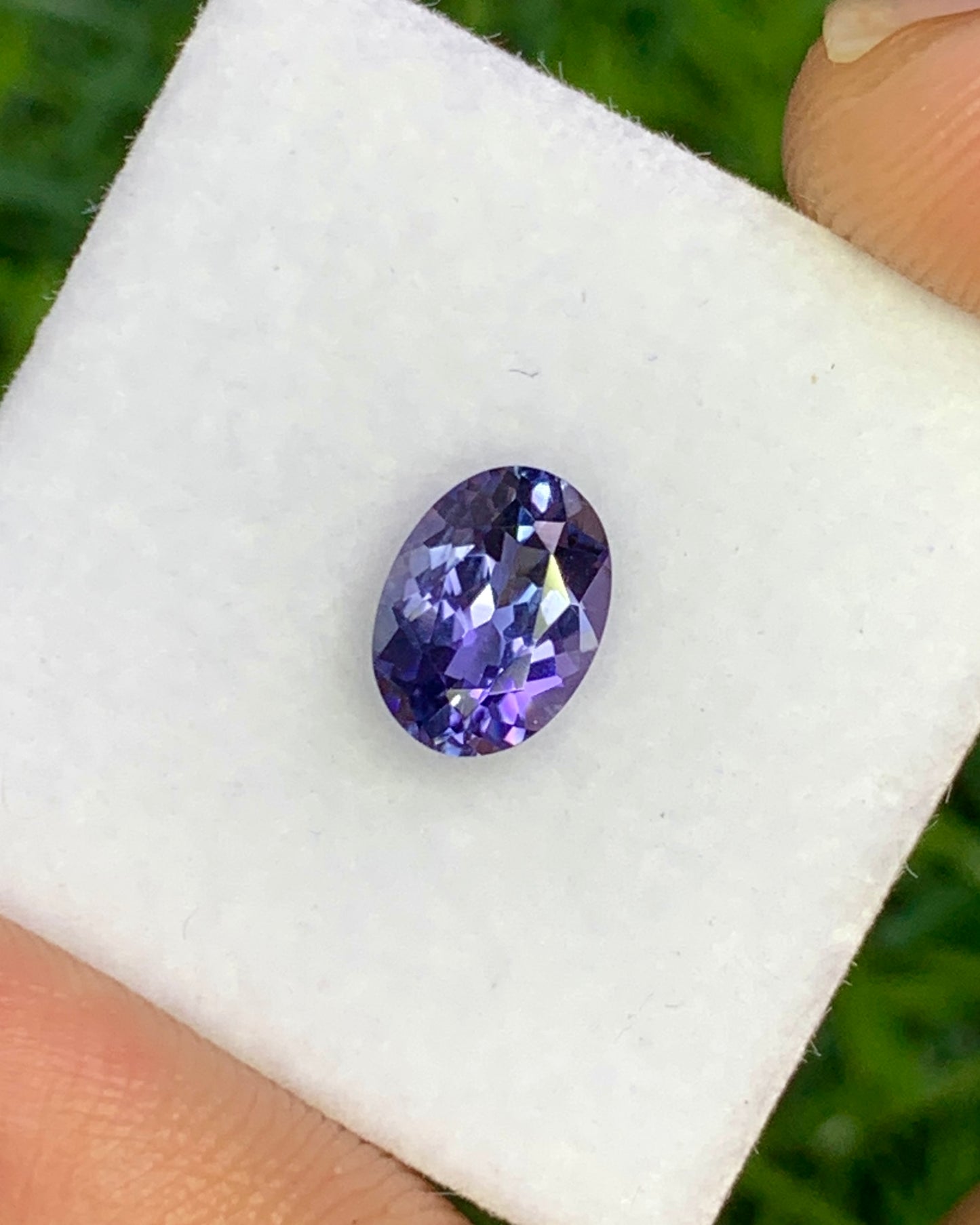 Natural Bi-Color Tanzanite 1.12 Carat 7.4x5.5 MM Oval Shape Faceted Gemstone