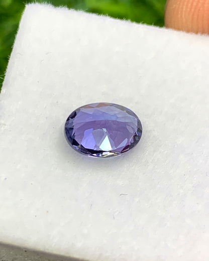 Natural Bi-Color Tanzanite 1.12 Carat 7.4x5.5 MM Oval Shape Faceted Gemstone