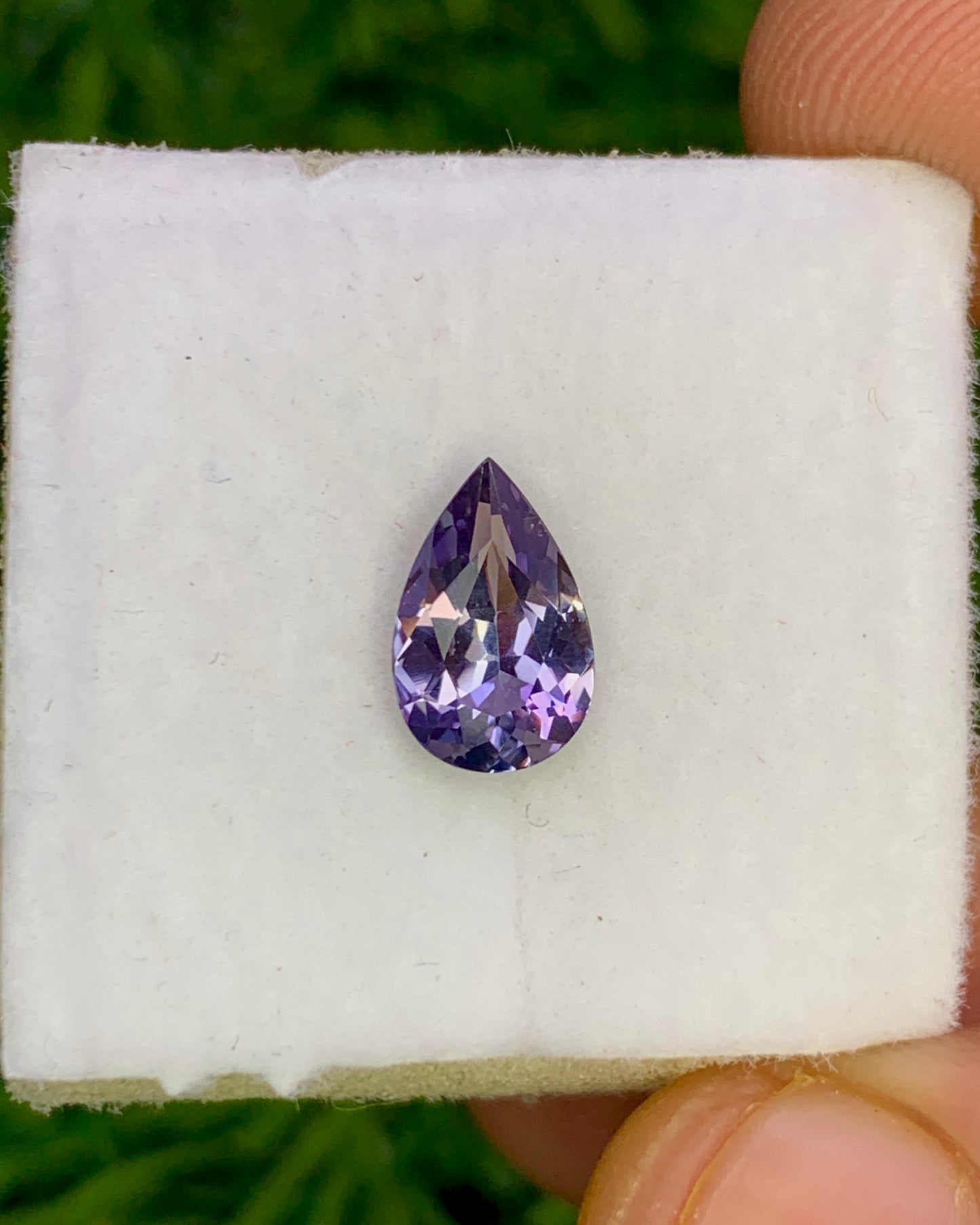 Natural Bi-Color Tanzanite0.94 Carat 8.6x5.5 MM Pear Shape Faceted Gemstone