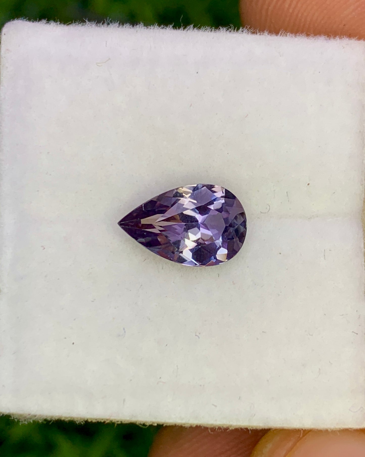 Natural Bi-Color Tanzanite0.94 Carat 8.6x5.5 MM Pear Shape Faceted Gemstone