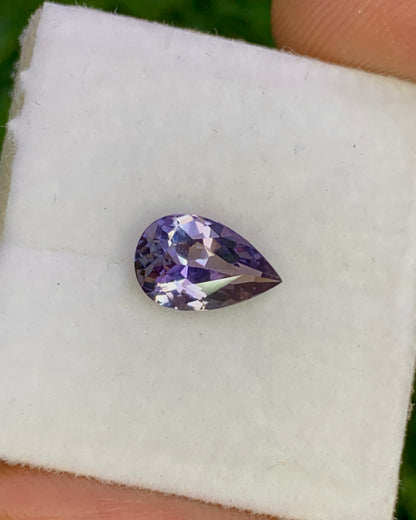 Natural Bi-Color Tanzanite0.94 Carat 8.6x5.5 MM Pear Shape Faceted Gemstone