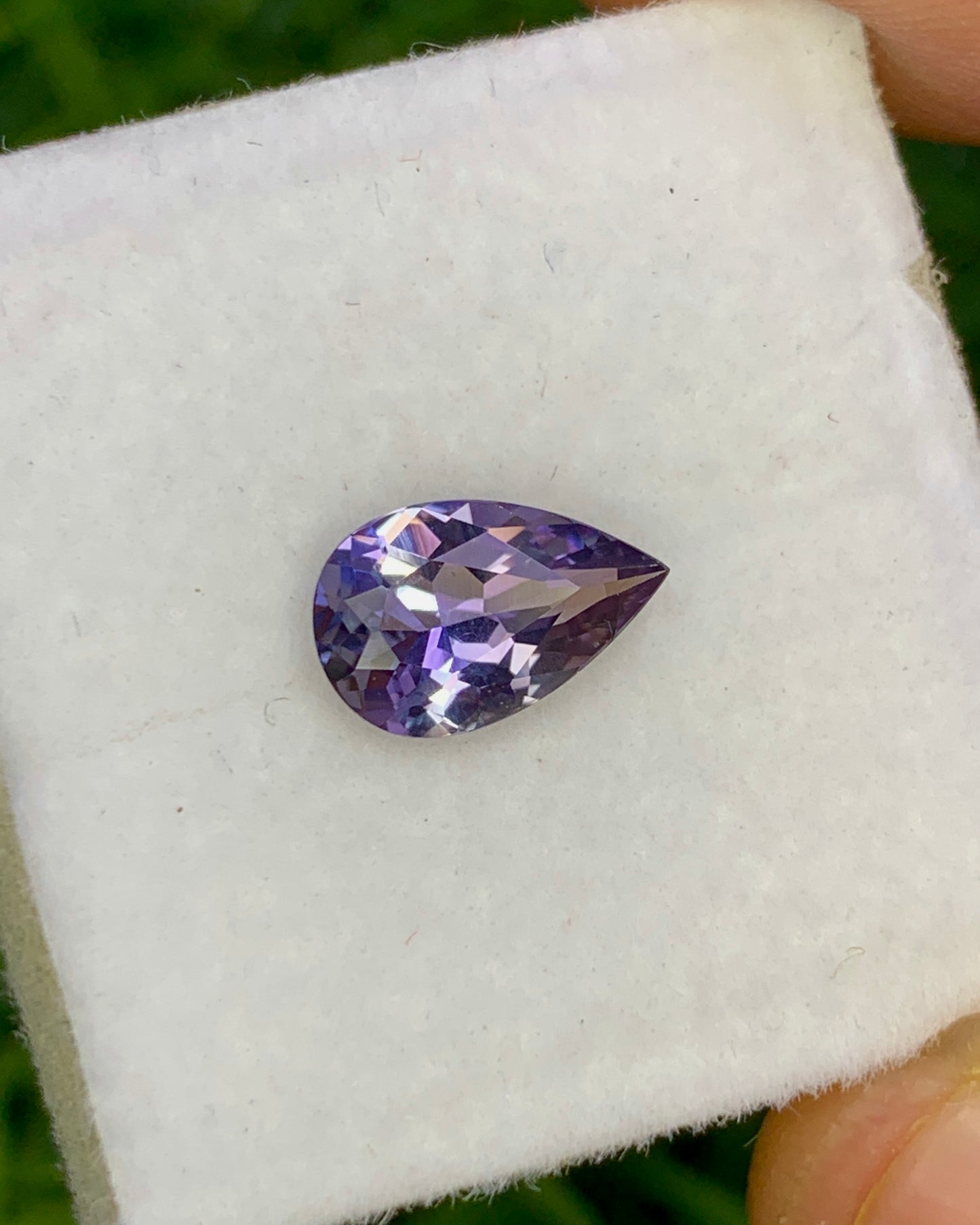 Natural Bi-Color Tanzanite0.94 Carat 8.6x5.5 MM Pear Shape Faceted Gemstone