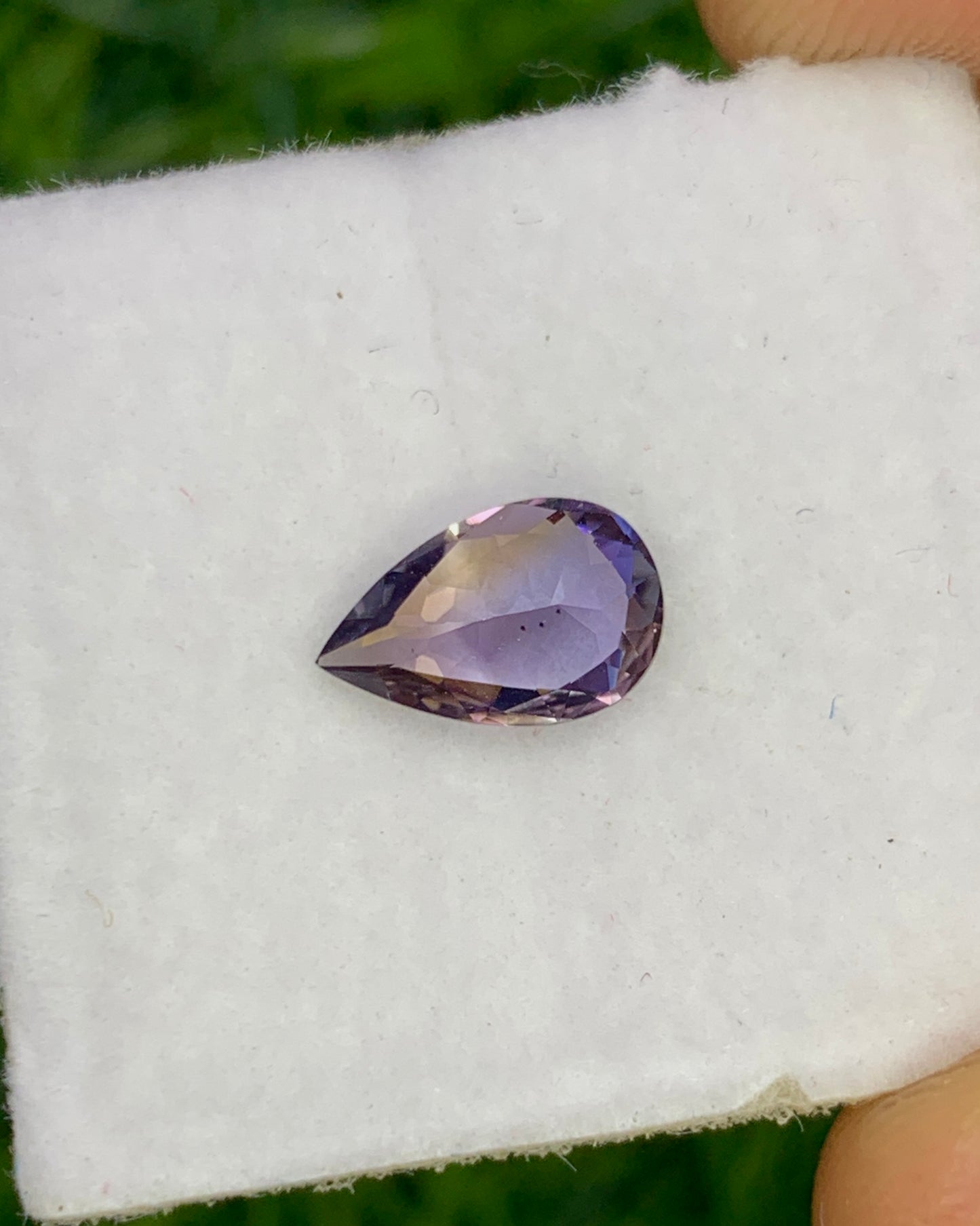 Natural Bi-Color Tanzanite0.94 Carat 8.6x5.5 MM Pear Shape Faceted Gemstone