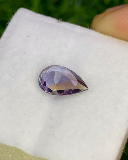 Natural Bi-Color Tanzanite0.94 Carat 8.6x5.5 MM Pear Shape Faceted Gemstone